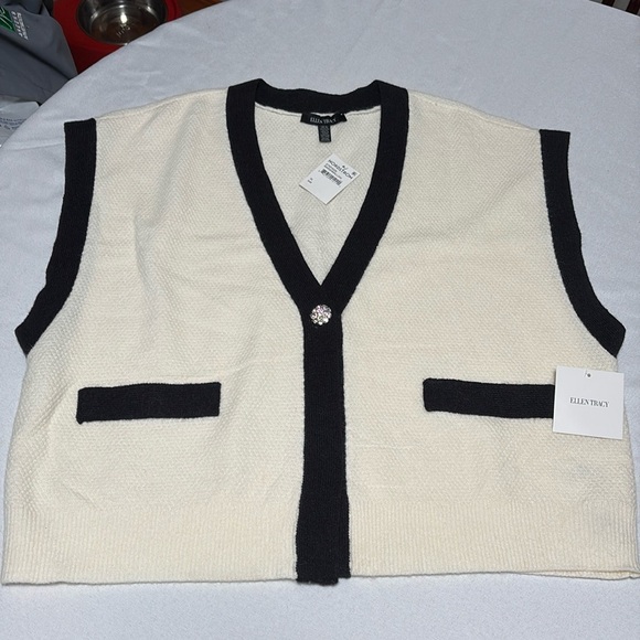 ELLEN TRACY Women’s Sweater Vest, NWT. Size XL. - Picture 1 of 3